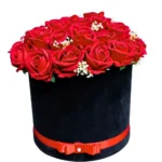 Sevdiklerinize Özel Kadife  Kutu 35 adet Yapay Gül